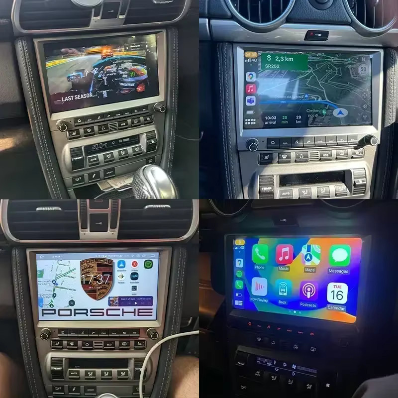 CHSTEK Android 13 Autoradio mit Carplay, GPS und 4G für Porsche 911 997, Boxster und Cayman 987 in Schwarz - Bild 5