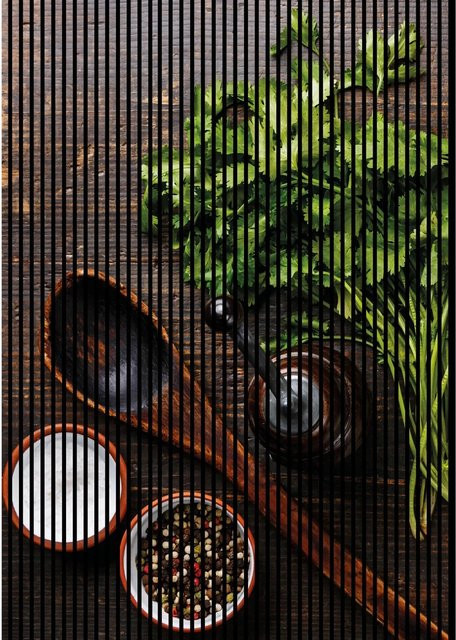 FN Acustico Akustikplatte Gewürze in Bunt, Material PET und MDF, H x B x T: 2.400 x 1.693 x 19 mm - Bild 1