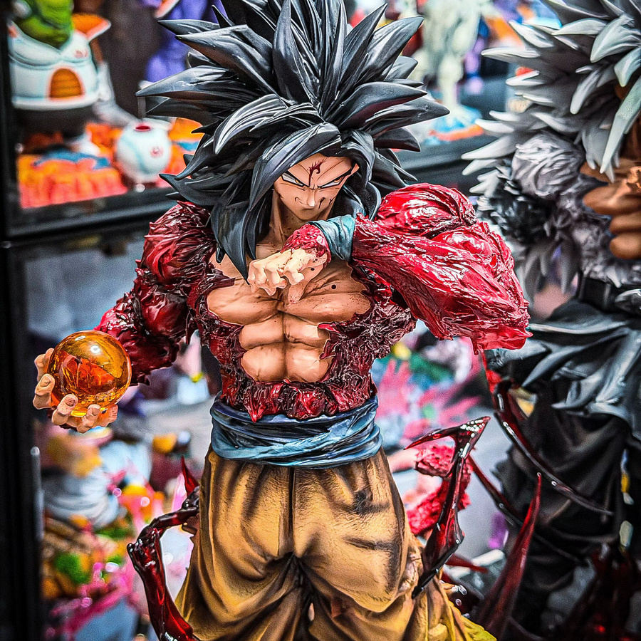 Bandai Dragon Ball Z Ssj4 Goku Anime-Figur, Actionfigur, mit austauschbaren Händen - Bild 5