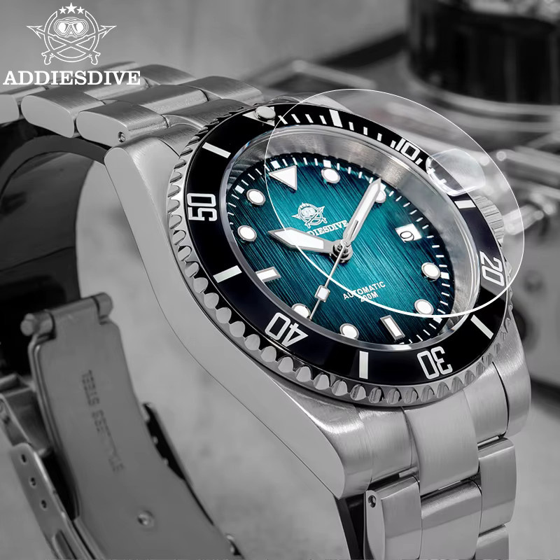 ADDIESDIVE Armbanduhr Automatik, Edelstahl, Saphirglas, 41 mm, Herren - Bild 3