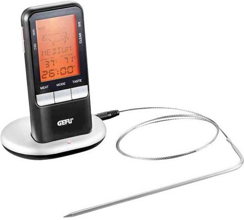 GEFU Händi Einstichthermometer Funk in Schwarz - Bild 1