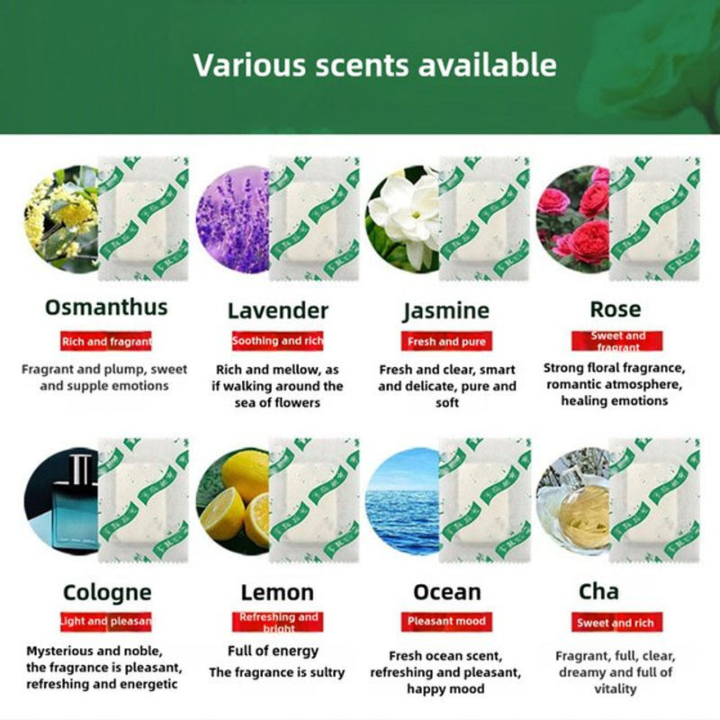 100 Stück Duftbeutel Deodorant-Beutel in Weiß für Kleiderschrank, Auto und Zuhause - Bild 1