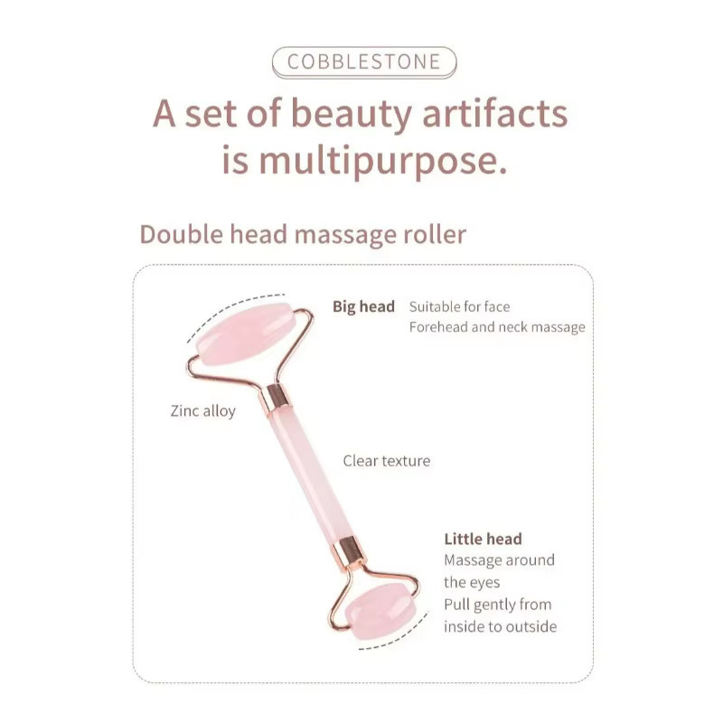 RUZOFO Gesichtsmassage-Kit, 2-teiliges Roller-Set und Gua-Sha-Brett, Unisex - Bild 3