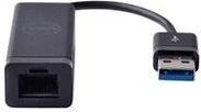 Dell Netzwerkadapter USB 3.0 auf Gigabit Ethernet RJ-45, USB-A, Schwarz (470-ABBT) - Bild 1