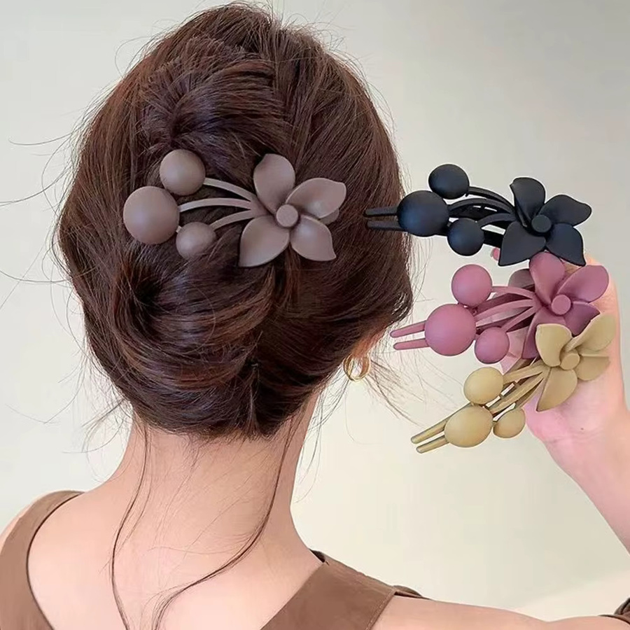 FORWOT Haarspangen Frosted Flower, Damen - Bild 3