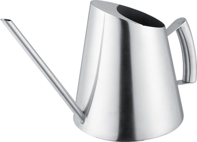 Edelstahl Gießkanne mfySpace Silber mit langem Ausguss für Garten und Innenbereich, 1,5 l - Bild 1