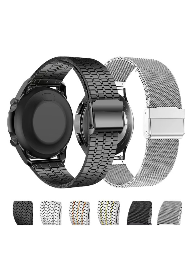 Xiaomi Uhrenarmband Edelstahl, 22 mm, Schwarz, Unisex - Bild 4