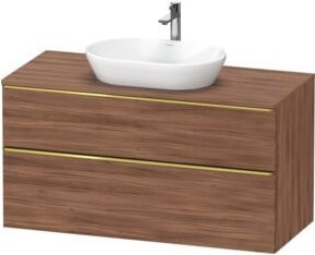 Duravit Waschtischunterschrank D-Neo in Braun Matt, Wandhängend, B/T/H: 120 x 55 x 66,4 cm - Bild 1