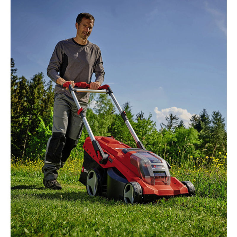 Einhell Professional Akku-Rasenmäher Rasarro 36/42 in Rot mit 42 cm Schnittbreite und Power X-Change Technologie - Bild 2