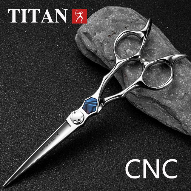 TITAN Haarschneideschere, 5,5/6,0 Zoll, Stahl, Unisex - Bild 1
