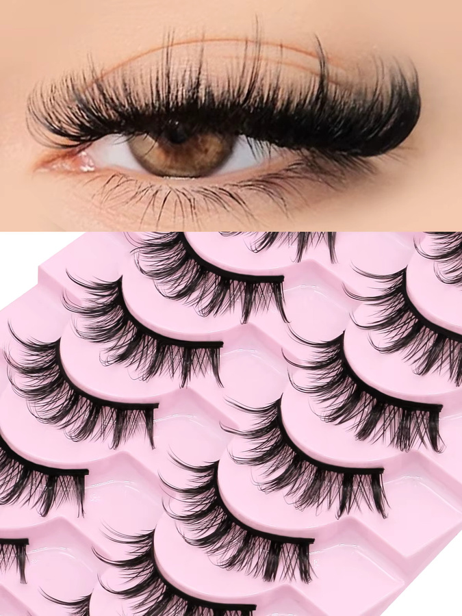 Lasvirey Manga-Wimpern, 3D-Faux-Nerzwimpern, Unisex - Bild 4