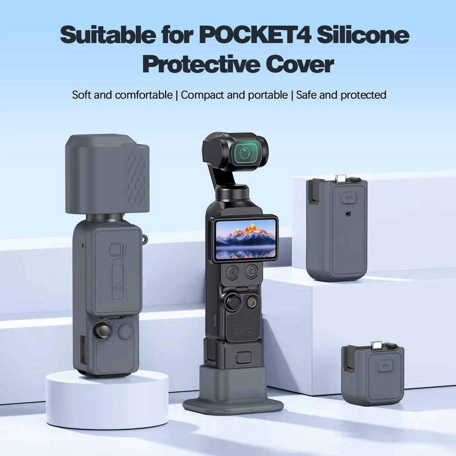 DJI Osmo Pocket 4 Silikon-Schutzhülle in Macaron-Farben, kratzfeste Vollabdeckung für dein Kamerazubehör - Bild 2
