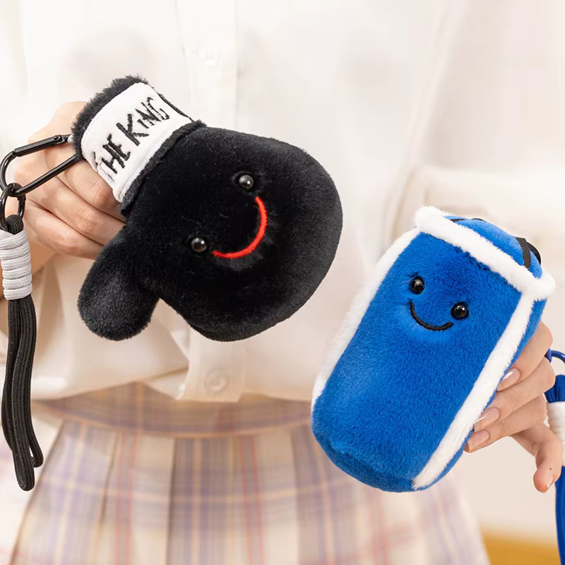 Dora Cool Kawaii Boxhandschuhe Plüschtier Anhänger, Blau, Bunt / Mehrfarbig - Bild 3