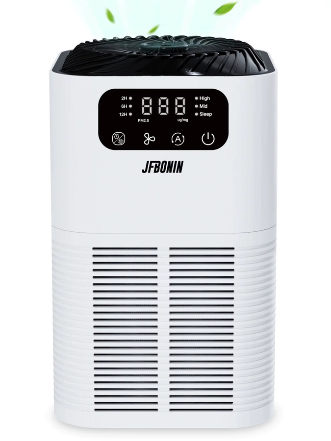 JFBONIN Desktop-Luftreiniger mit Aromatherapie-Funktion und Ionenzer, weiß - Bild 4