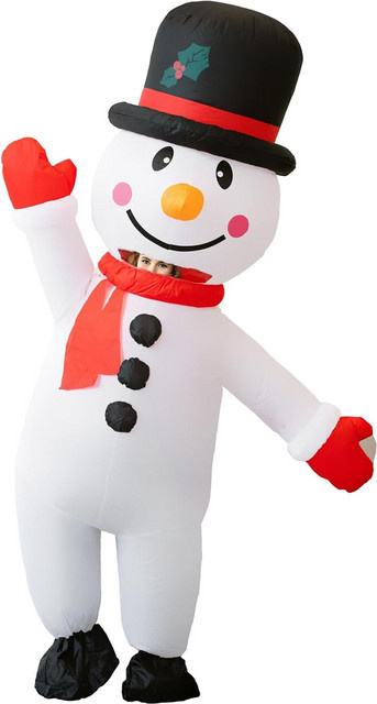 Hangchen Family Aufblasbares Weihnachts-Schneemann-Kostüm, Bunt / Mehrfarbig - Bild 1