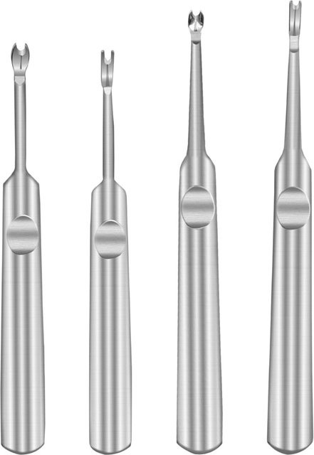 Homyl Edge Beveler aus Metall in Silber zum Trimmen, Schneiden und Abschrägen von Lederkanten - Bild 1