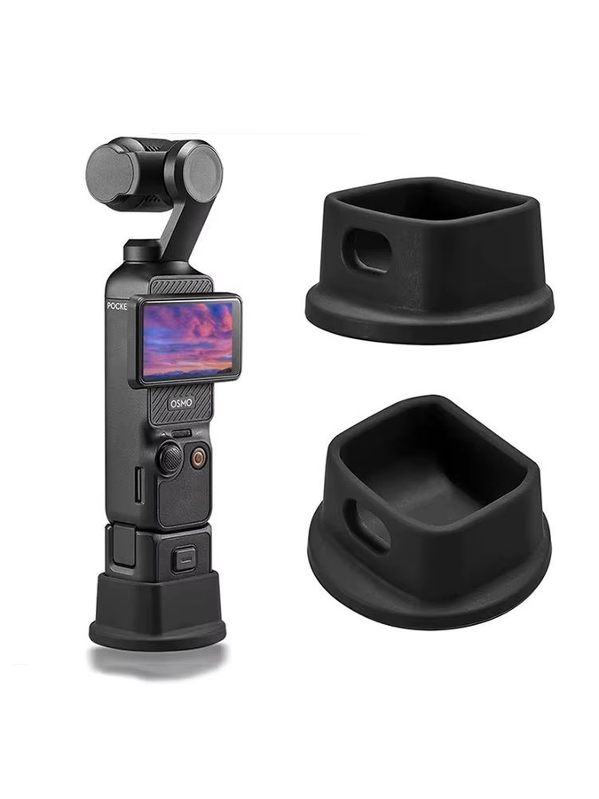 Silikon-Dockingstation für DJI Osmo Pocket 3 Sportkamera in Schwarz, rutschfeste Erweiterungsbasis und Halterung für Handheld-Gimbal - Bild 6