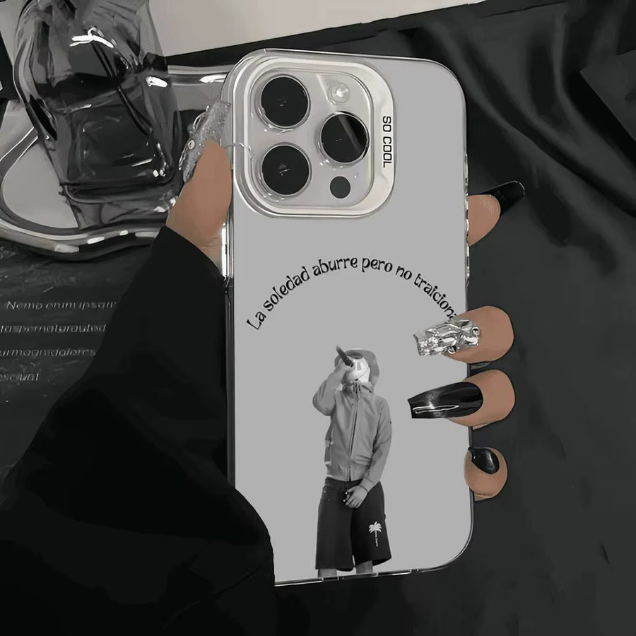 Rapper B-BENY JR Handyhülle für iPhone 11 bis 17 Pro Max, matt und stoßfest mit Anti-Fall Schutz Rückseite - Bild 5