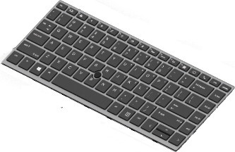 HP Notebook-Ersatzteil Tastatur L14379-B31 in Schwarz mit Nordic-Layout - Bild 1