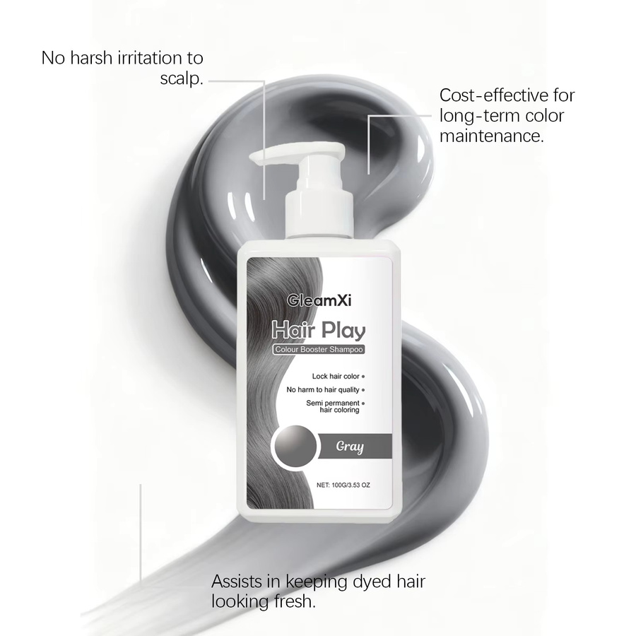 Gleamxi Haarfärbeshampoo, 100g, Grauhaar-fixierend - Bild 3