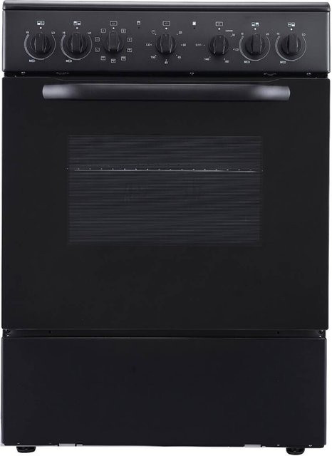 POCOline Standherd mit Glaskeramikkochfeld EH60GLK65B in Schwarz, B/H/T: 60 x 83 x 65 cm - Bild 1