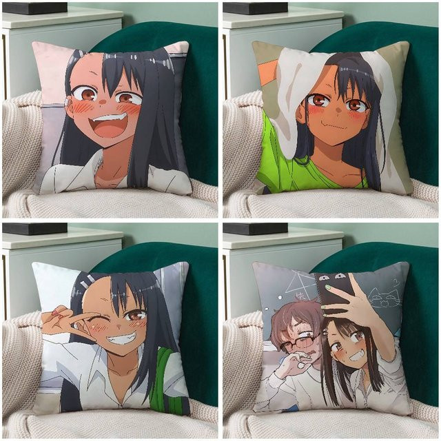 52TOYS Nagatoro Kissenbezug aus Polyester mit Reißverschluss, Multicolour, B/T/H: 40 x 40 x 40 cm - Bild 1