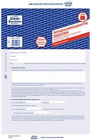 Avery Zweckform Auftragsverarbeitungsvertrag, DIN A4, selbstdurchschreibend, 4-seitig, weiß und blau - Bild 1