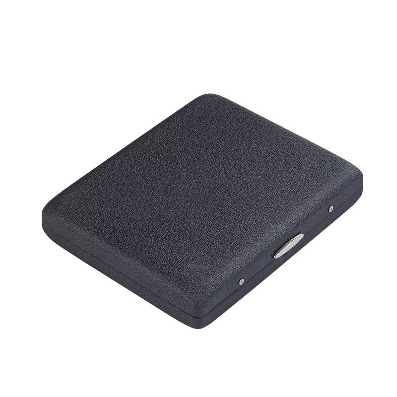 KeYi 20er-Pack Zigarettenetui aus Metall in Schwarz, wasserdicht und druckbeständig, tragbares Zigarettenschachtel mit Eisenclip - Bild 4