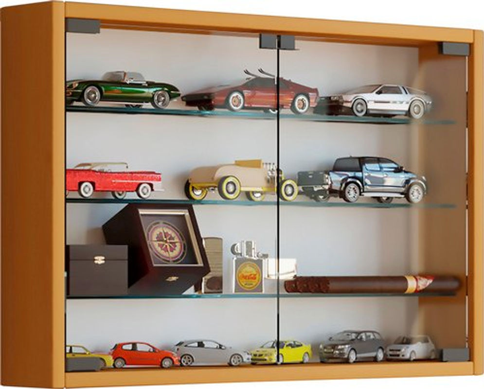 VCM Wandvitrine Mandosa M in Buche mit ESG-Sicherheitsglas, B/H/T: 60 x 40 x 10 cm - Bild 2