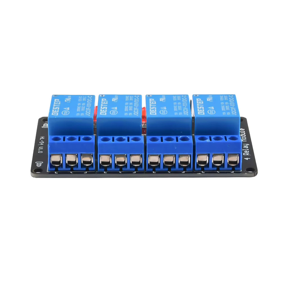 Aideepen Relaismodul mit Niederpegel-Trigger und beleuchteten Lampenrelaisausgängen in Blau für Arduino, 1/2/4-Kanal-Variante - Bild 2