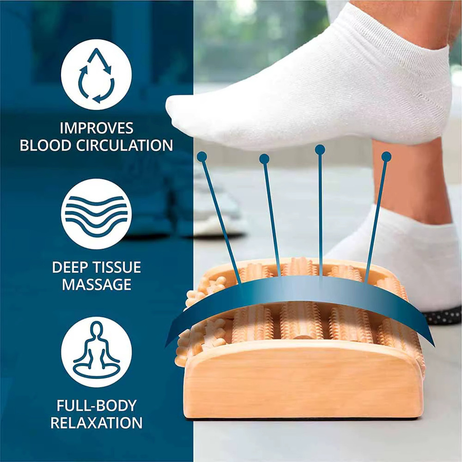 BOTQTOW Fußmassagegerät aus Holz, Unisex - Bild 2
