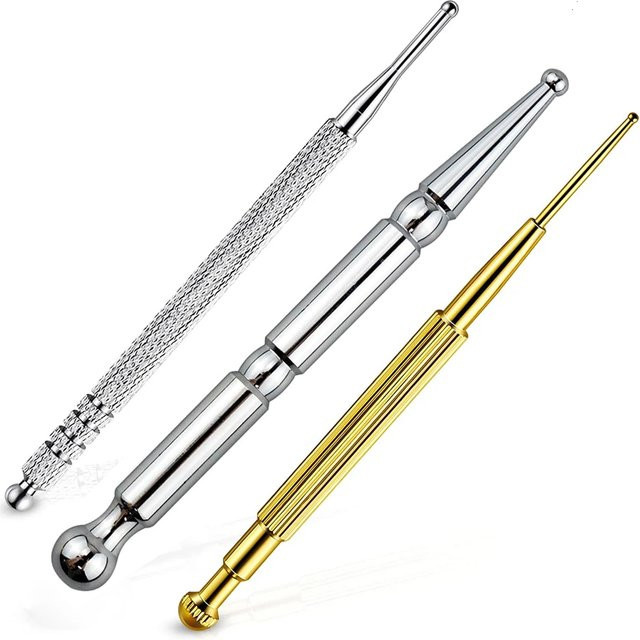 DUTRIEUX Gesichtsreflexzonenmassage-Tool Edelstahl, 3 Stück, Unisex - Bild 1