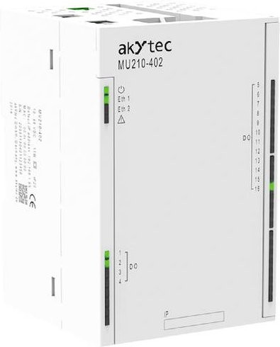 AkYtec MU210-402 88533 SPS-Digitalausgangsmodul 24 V/DC in Weiß - Bild 1