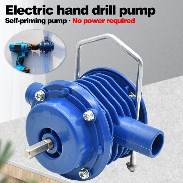 Multifunktionale Handbohrpumpe von xmshxltd aus POM-Material in Blau für Wasser, Diesel und andere Medien - Bild 1