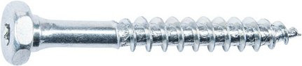 Schmid Rapid Dual Holzbauschrauben mit Torx aus Stahl, silberfarben, 25 Stück, Durchmesser: 10 mm, Länge: 80 mm - Bild 1