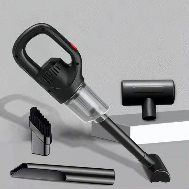QLY Kabelloser Auto-Handstaubsauger 120 W, tragbarer Nass- und Trockenstaubsauger mit intelligenter Aufladung, Schwarz - Bild 1