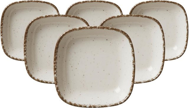 Ritzenhoff & Breker Dipschalen Casa aus Keramik, Weiß, 6er Set, Durchmesser: 10 cm - Bild 1