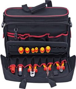 Knipex Notebook- und Werkzeugtasche aus Polyester in Schwarz, 11-teilig, B: 45,0 cm, H: 34,0 cm, T: 22,0 cm - Bild 1