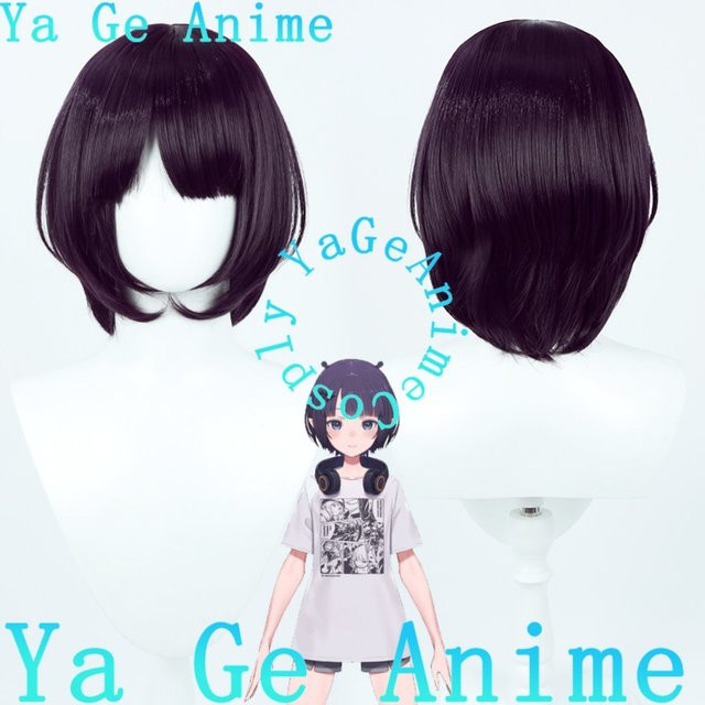 Ya Ge Hololive, IRyS Cosplay Perücke, Schwarz - Bild 1