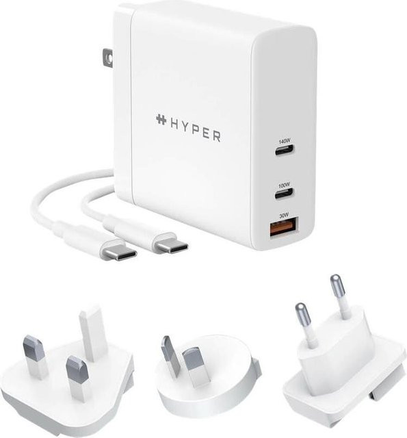 HYPER HJG140WW Ladegerät für Mobilgeräte mit USB-C in Weiß - Bild 1