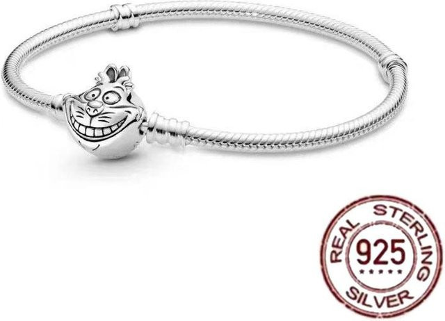 DR-Jewelry Kette 925 Silber, herzförmige Krone, Schlangenknochen, Damen - Bild 1