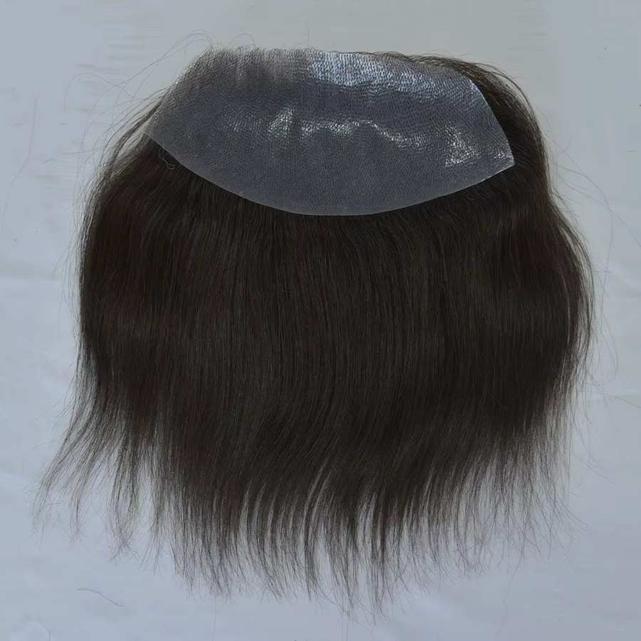 eseewigs Haaransatz-Toupet für Männer, Echthaar, braun, 7x16cm - Bild 2