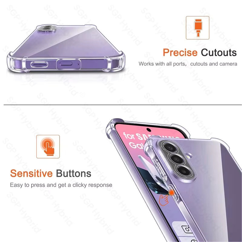 Samsung Galaxy A37 5G Schutzhülle Transparente Kristall-TPU Weiche Hülle mit Kameraschutz - Bild 2