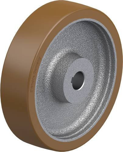 Blickle Antriebsrad GBN 200/25H7 in Braun und Silber mit einem Durchmesser von 200 mm und einer Tragfähigkeit von maximal 900 kg - Bild 1