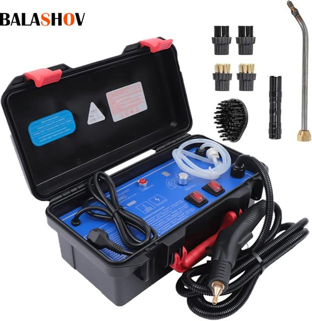 BALASHOV Handheld Dampfreiniger in Gelb-Schwarz für Haushalt und Auto - Bild 1