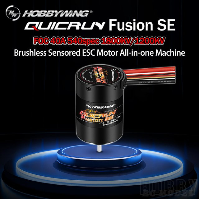 Hobbywing Quicrun Fusion SE 40A 1800kv 1200kv Kombinierter Motor ESC, Zubehör - Bild 1