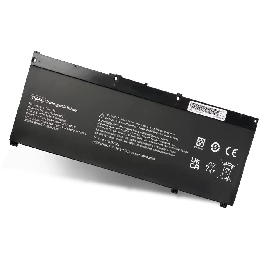 HP SR04XL Laptop-Akku in Schwarz für HP Omen 15-CE0XX, 15-DC0XX Serie und Pavilion 15-CB0XX - Bild 2