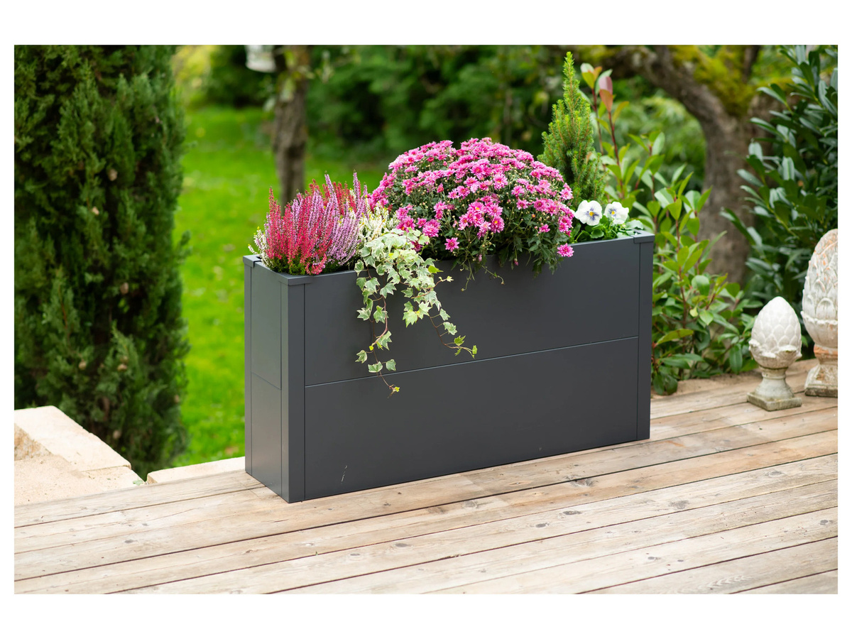Westmann Metall Pflanzkübel Talus L Anthrazit B/H/T: 100 x 52 x 25 cm - Bild 2