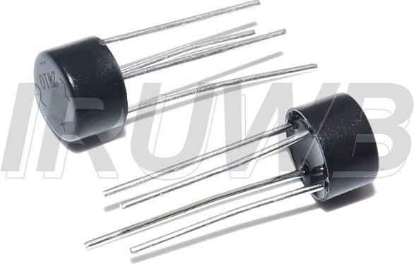 10er Set 2W10 Diodenbrückengleichrichter 2A 1000V in Schwarz - Bild 1