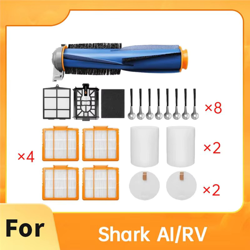 Shark Zubehör-Set für Shark Ai und RV Serie mit Hauptbürste, Seitenbürste und Hepa-Filter in Grün - Bild 2